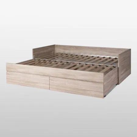 2.02.08.460.3 СИРИУС кровать раздвижная с ящиками 80х200 сонома RU