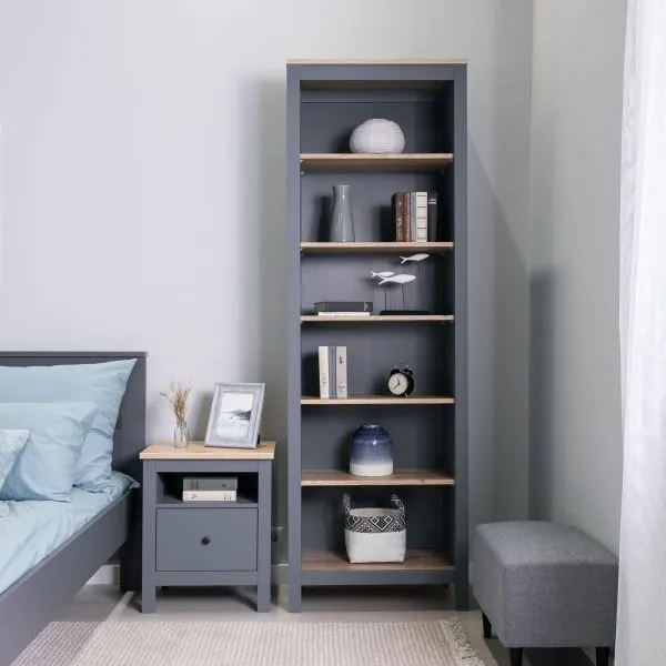 2.08.07.110.15 САГА стеллаж 70 серый/ясень RU