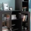 Тумба СИРИУС с двумя стеклянными дверьми, цвет Дуб Венге