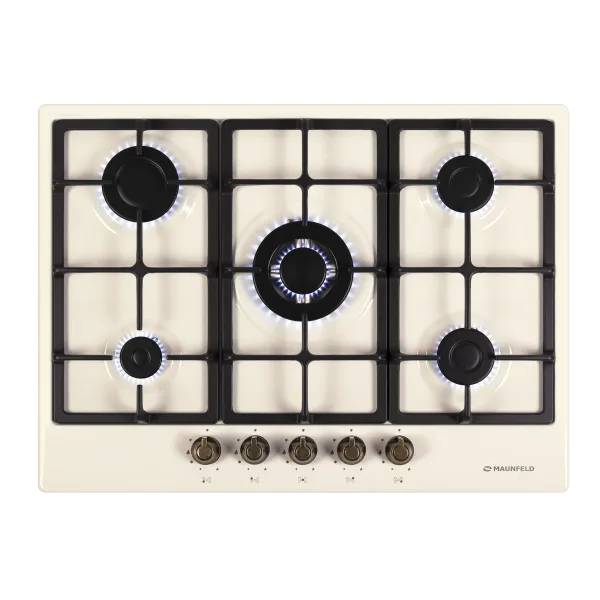 Газовая варочная панель MAUNFELD EGHE.75.33CBG2.R\G Бежевый