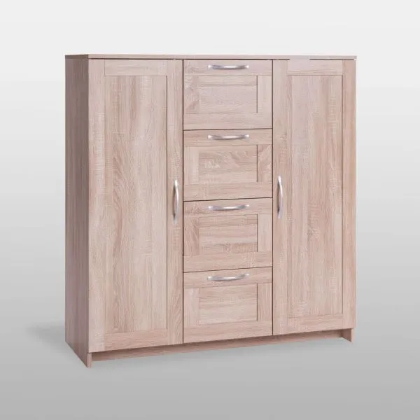 2.02.03.350.3 СИРИУС тумба 2 двери и 4 ящика 117х123 сонома RU