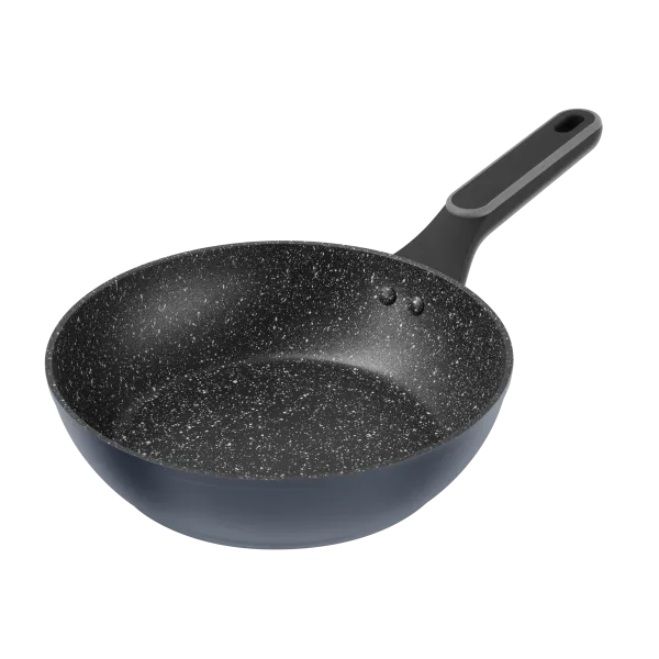 Сковорода глубокая MAUNFELD FRIDA MDP24FA02DG из кованого алюминия, 24 см Графитовый