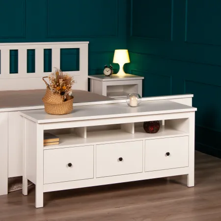 2.08.03.090.1 САГА тумба 3 ящика белая RU