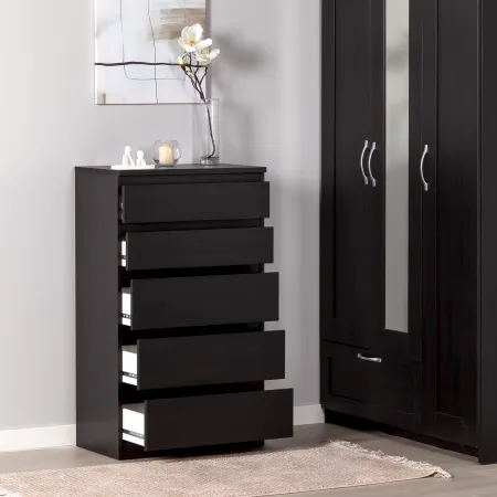 2.03.02.070.5 КАСТОР комод 5 ящиков RU Дуб Венге