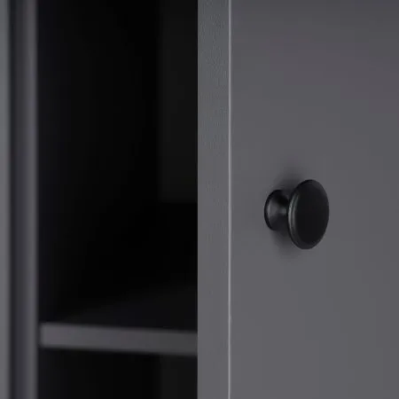 2.08.01.040.4 САГА шкаф 3 двери с зеркалом серый