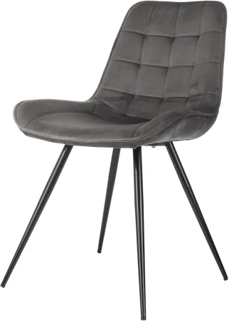 Стул для дома Бюрократ CH-K2 т.серый Holland 18 металл черный на ножках (CH-K2_1/HL18)