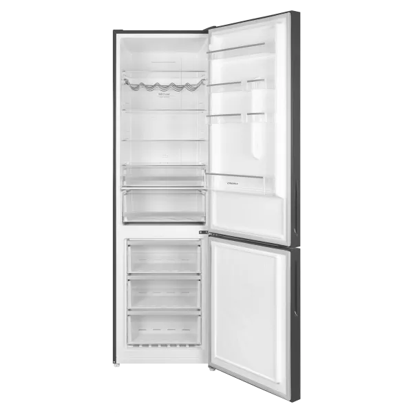 Холодильник MAUNFELD MFF200N Черная нержавеющая сталь