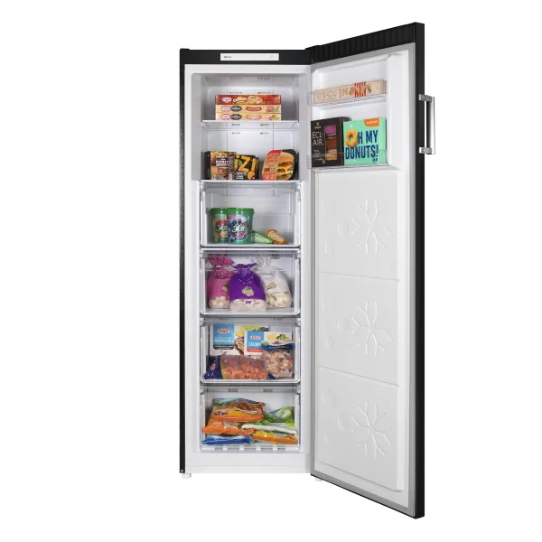 Морозильная камера MAUNFELD MFFR170SB Черная нержавеющая сталь