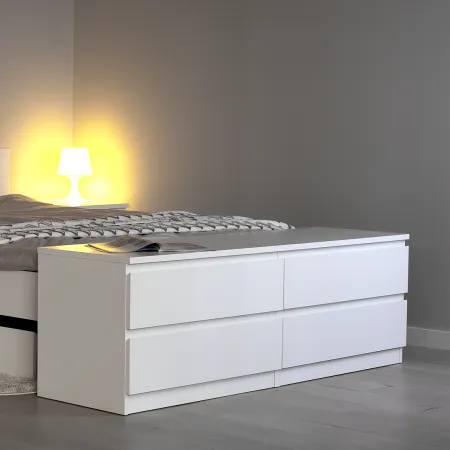 2.05.02.030.1 МАЛЬТА комод 4 ящика 160х54 белый RU