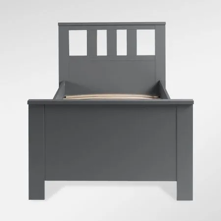 2.08.04.050.4 САГА кровать одинарная 90х200 серая