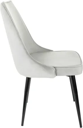 Стул для дома Бюрократ CH-K4_2 комплект 2шт св.серый Holland 09 металл черный на ножках (CH-K4_1/HL09_2)