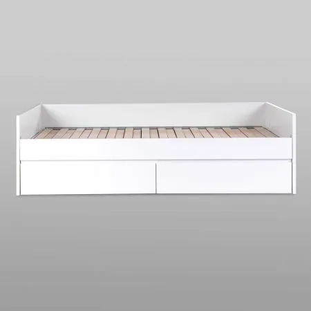2.02.08.460.1 СИРИУС кровать раздвижная с ящиками 80х200 белая RU