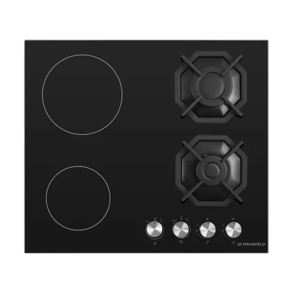 Комбинированная варочная панель MAUNFELD EEHG.642VC.2CB/KG Черный