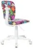 Кресло детское Бюрократ CH-W204NX мультиколор маскарад крестов. пластик пластик белый
