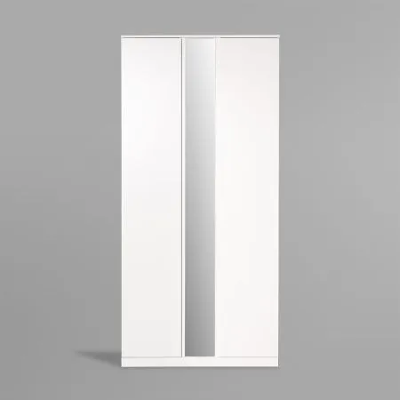 S01194 Варма Стор 105 шкаф распашной с зеркалом 222х105х57, белый