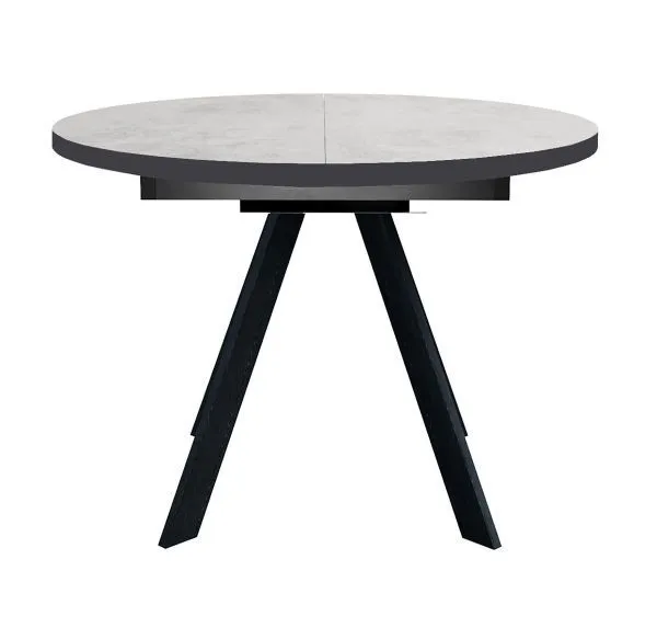 Стол DikLine RD100 Хромикс белый/опоры черные