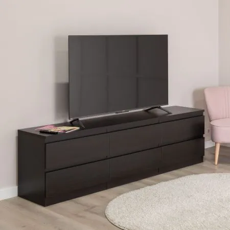 2.03.03.110.5 КАСТОР тумба 6 ящиков RU Дуб Венге