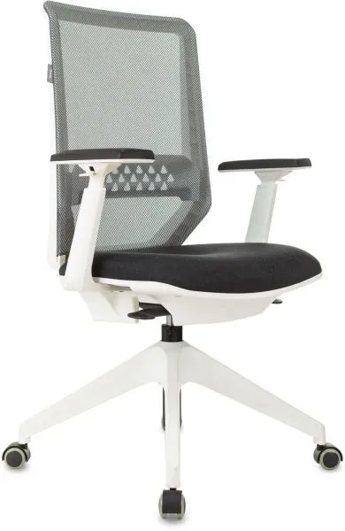 Кресло Бюрократ MC-W611NL серый TW-04 38-417 сетка/ткань крестов.4-луч. пластик пластик белый