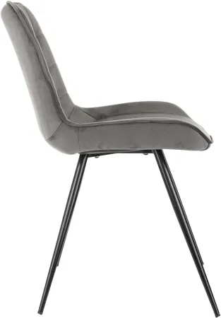 Стул для дома Бюрократ CH-K2 т.серый Holland 18 металл черный на ножках (CH-K2_1/HL18)
