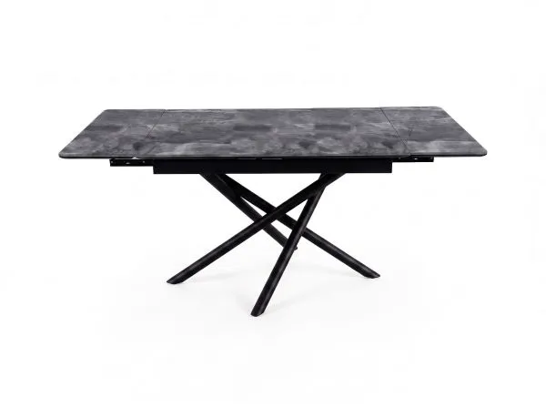 Стол DikLine BKX110 Керамика серый глянец (italian middle grey)/подстолье черное/опоры черные (2уп.)