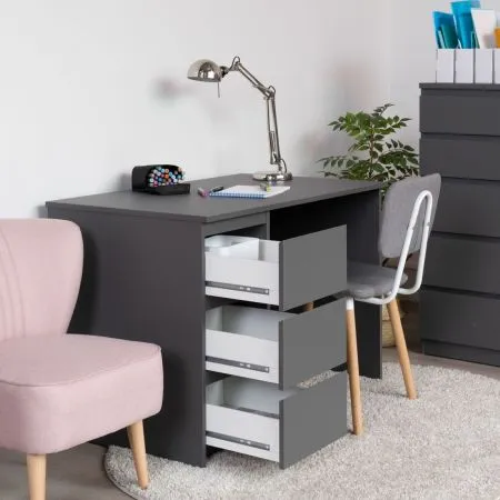 2.03.06.090.4 КАСТОР стол письменный 3 ящика 116х65 RU серый