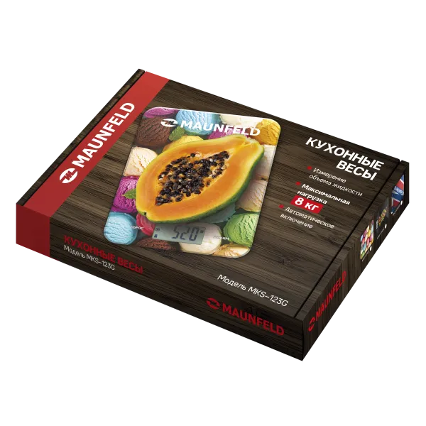 Кухонные весы MAUNFELD MKS-123G Триколор