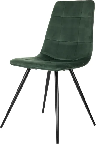 Стул для дома Бюрократ CH-K1 зеленый Holland 30 металл черный на ножках (CH-K1_1/HL30)
