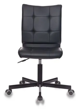 Кресло Бюрократ CH-330M черный Leather Black экокожа крестов. металл черный
