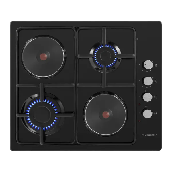 Комбинированная варочная панель MAUNFELD EEHE.64.5EB\KG Черный
