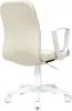 Кресло Бюрократ CH-W327 слоновая кость OR-10 экокожа крестов. пластик пластик белый