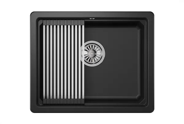 KS-5501U, АЛЮМИНИУМ, кухонная мойка, кварц