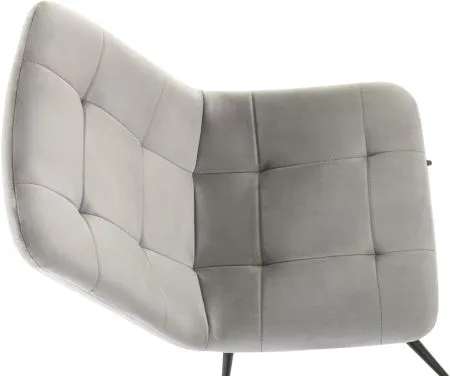 Стул для дома Бюрократ CH-K1_4 комплект 4шт св.серый Holland 09 металл черный на ножках (CH-K1_1/HL09_4)