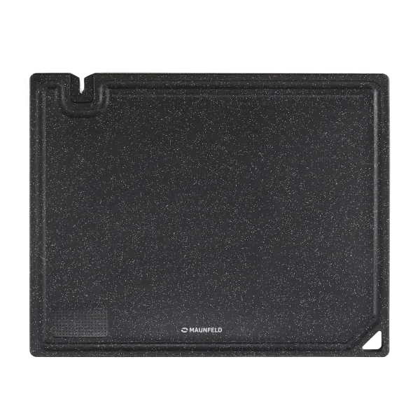 Доска разделочная с ножеточкой MAUNFELD ASTRID MF40ASTR31CB, 40*31,5 см, черный