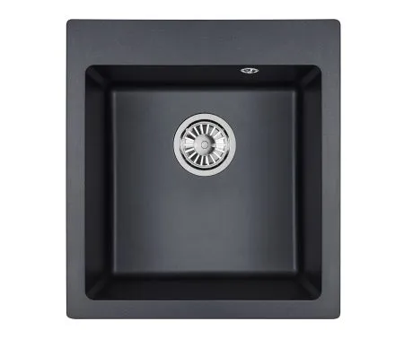 4651, ЧЁРНЫЙ, кухонная мойка, кварц