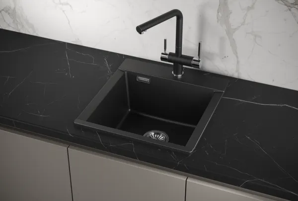 ES-4701, АРКТИК (БЕЛЫЙ), кухонная мойка, кварц, ESTETICA