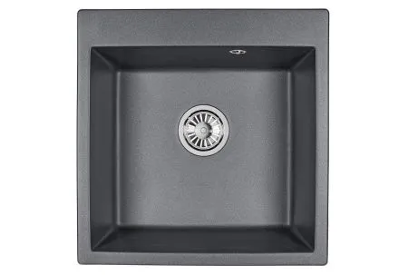5102, ЧЁРНЫЙ, кухонная мойка, кварц