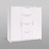2.02.03.350.1 СИРИУС тумба 2 двери и 4 ящика 117х123 белая RU