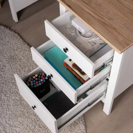 2.08.06.160.14 САГА стол письменный 120х56 белый/ясень