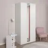 S01194 Варма Стор 105 шкаф распашной с зеркалом 222х105х57, белый