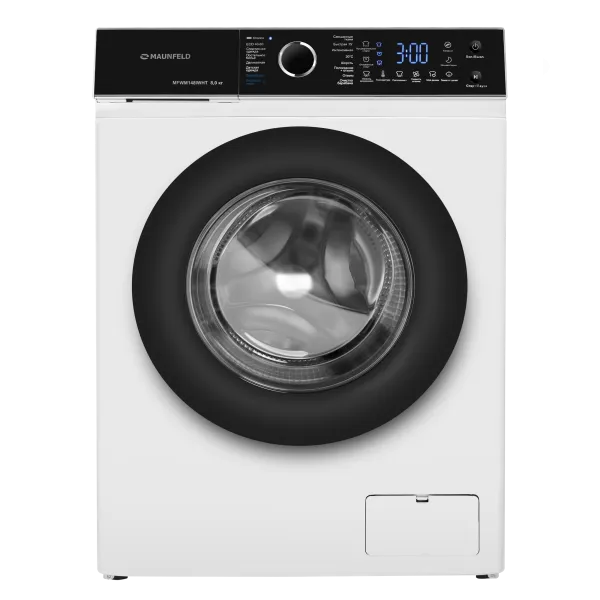 Стиральная машина c инвертором и паром MAUNFELD MFWM148IWHT Нержавеющая сталь