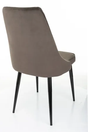 Стул для дома Бюрократ CH-K4_2 комплект 2шт коричневый Holland 74 металл черный на ножках (CH-K4_1/HL74_2)