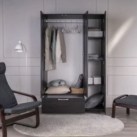 Шкаф СИРИУС трехдверный с выдвижным ящиком, цвет Дуб Венге