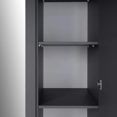 2.08.01.040.4 САГА шкаф 3 двери с зеркалом серый