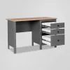 2.08.06.160.15 САГА стол письменный 120х56 серый/ясень