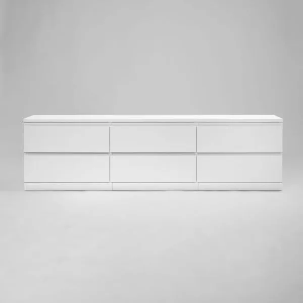 2.03.03.110.1 КАСТОР тумба 6 ящиков RU белая