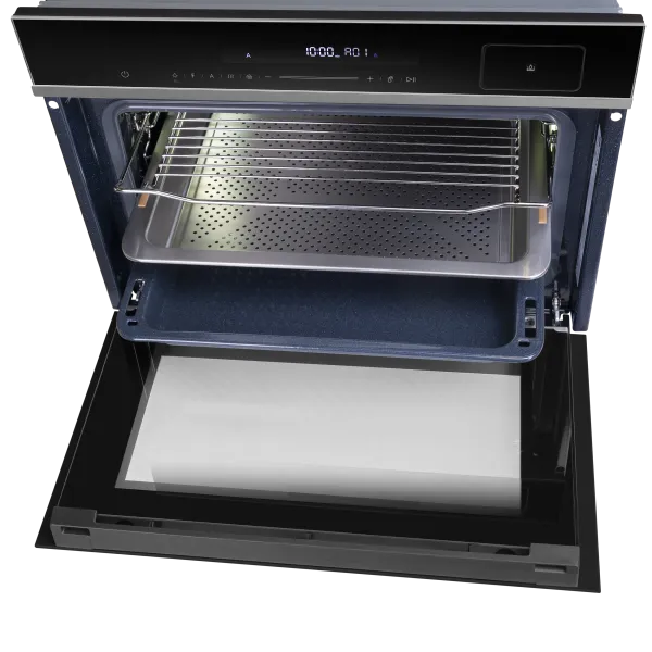 Шкаф духовой электрический с паром MAUNFELD MCMO5016STG Черный