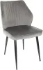 Стул для дома Бюрократ CH-K5 т.серый Holland 18 металл черный на ножках (CH-K5_1/HL18)