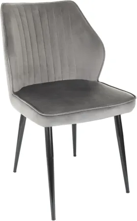 Стул для дома Бюрократ CH-K5 т.серый Holland 18 металл черный на ножках (CH-K5_1/HL18)