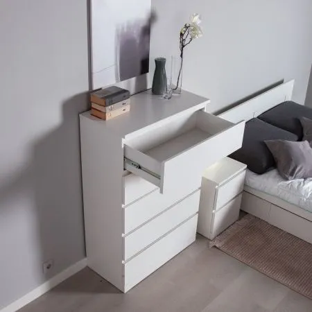 S00951 Варма 5 комод 80х123х40, белый