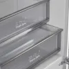 Встраиваемый холодильник NO FROST с инвертором MAUNFELD MBF193NFW1GR Inverter Нержавеющая сталь